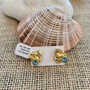 Bjorg gold topaz earrings